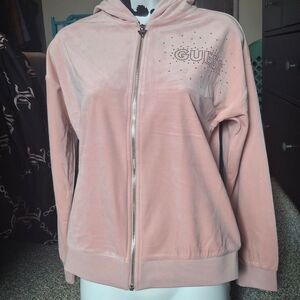 Guess Women's Pink and Tan Hoodie